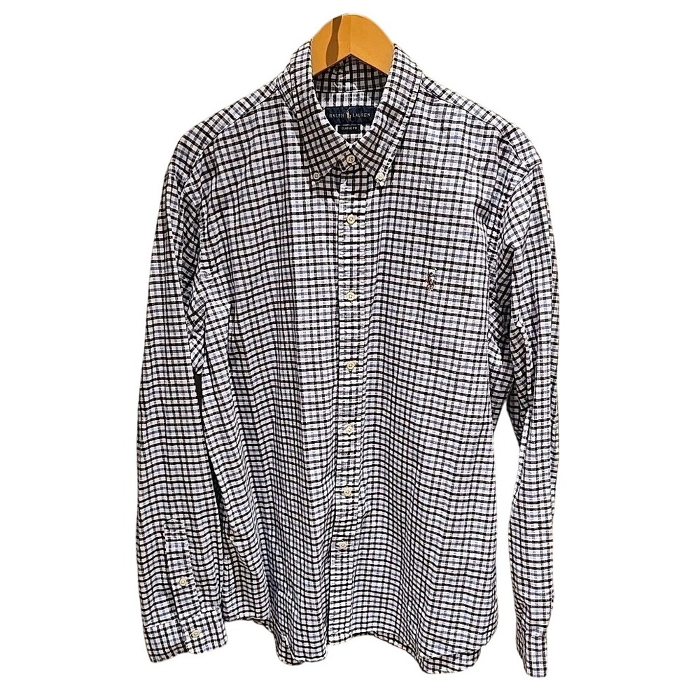 Ralph‎ Lauren Men's Button Down Classic Fit Plaid Shirt XXL